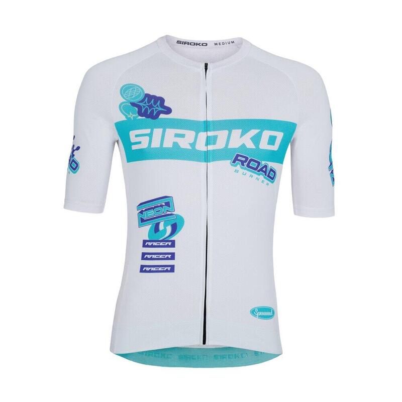 Tricou de cu mâneci scurte din plasă pentru bărbați M8 NRC White Alb
