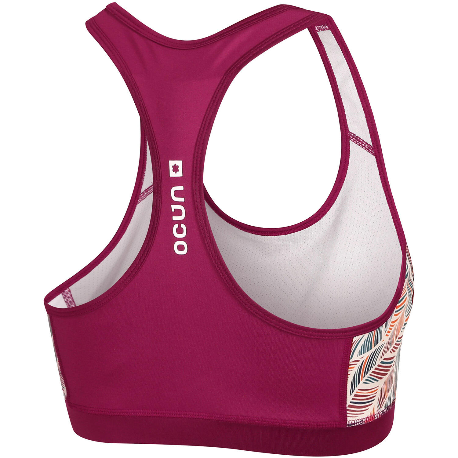Brassière d'escalade femme Ocún Misty Bra wine rhododendron, 4D respirante 2/5
