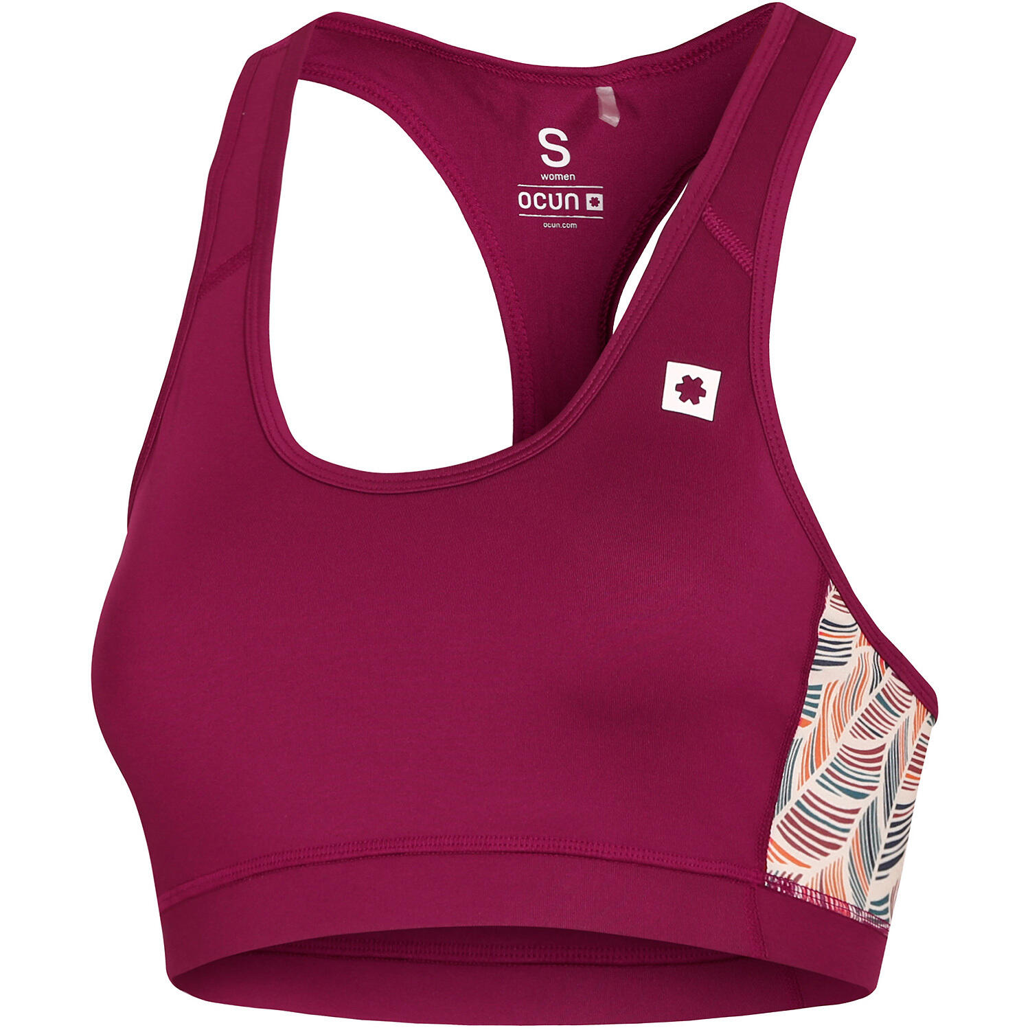 Brassière d'escalade femme Ocún Misty Bra wine rhododendron, 4D respirante 1/5