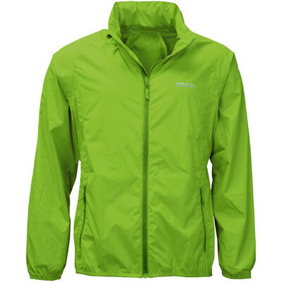 Heren fietsjas packable neongroen