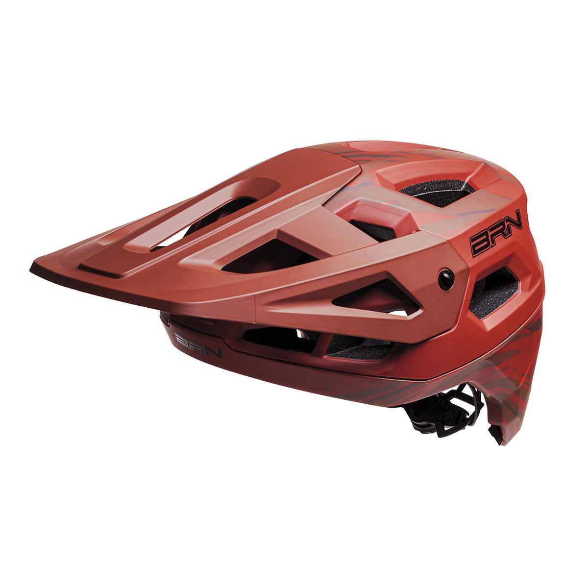 Casco BRN Stone rosso, taglia unica (58-61 cm) 2/5