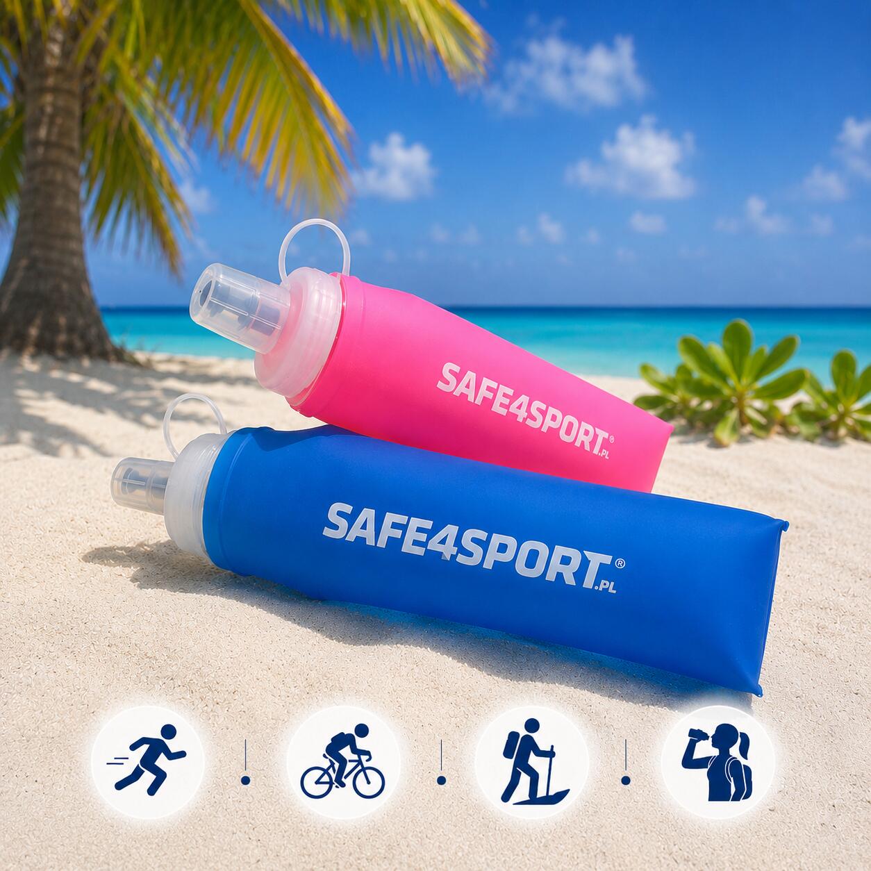 Soft Flask 750 ml flexibele drinkfles groot hardlopen 6/6