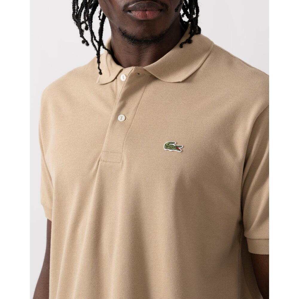 Lacoste Modèle L1212 Short Sleeved Ribbed Collar S Couleur Marron 2/6
