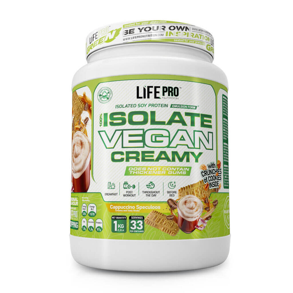 100% Isolate Vegan Creamy - 1Kg Cappuccino LifePRO
