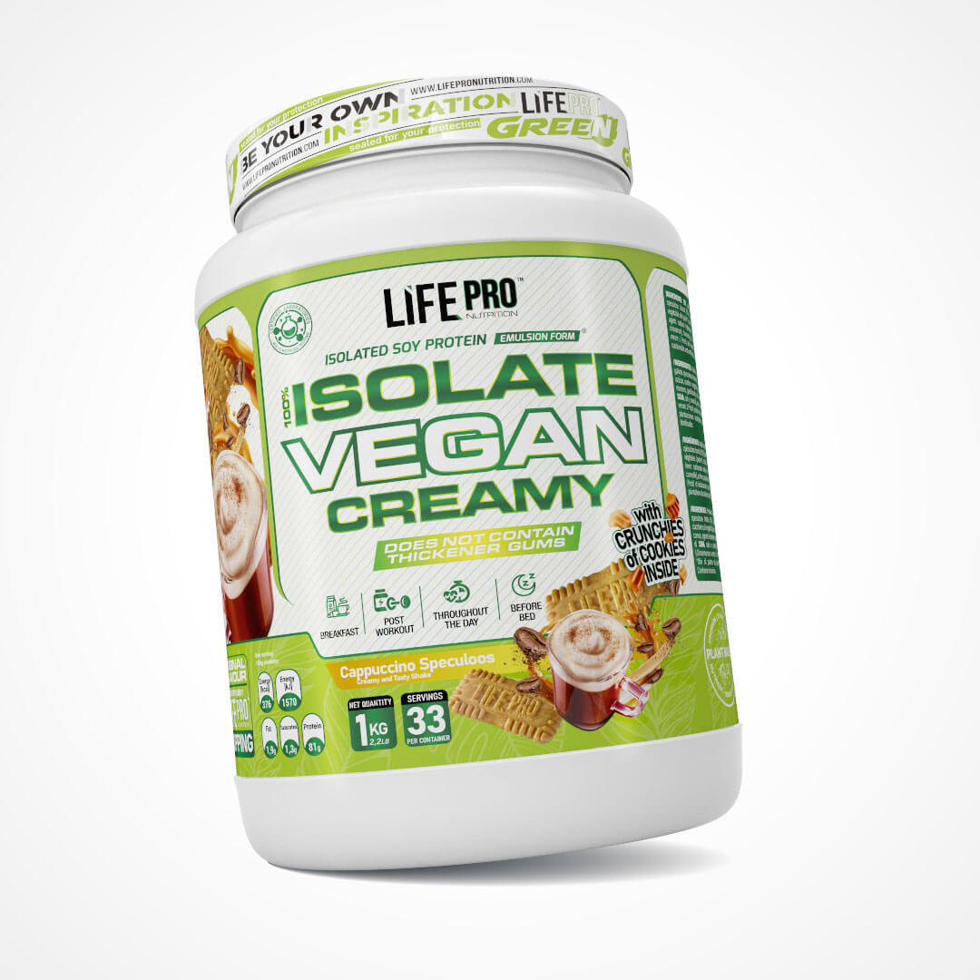 100% Isolaat Vegan Romig - 1 kg Cappuccino LifePRO 4/6