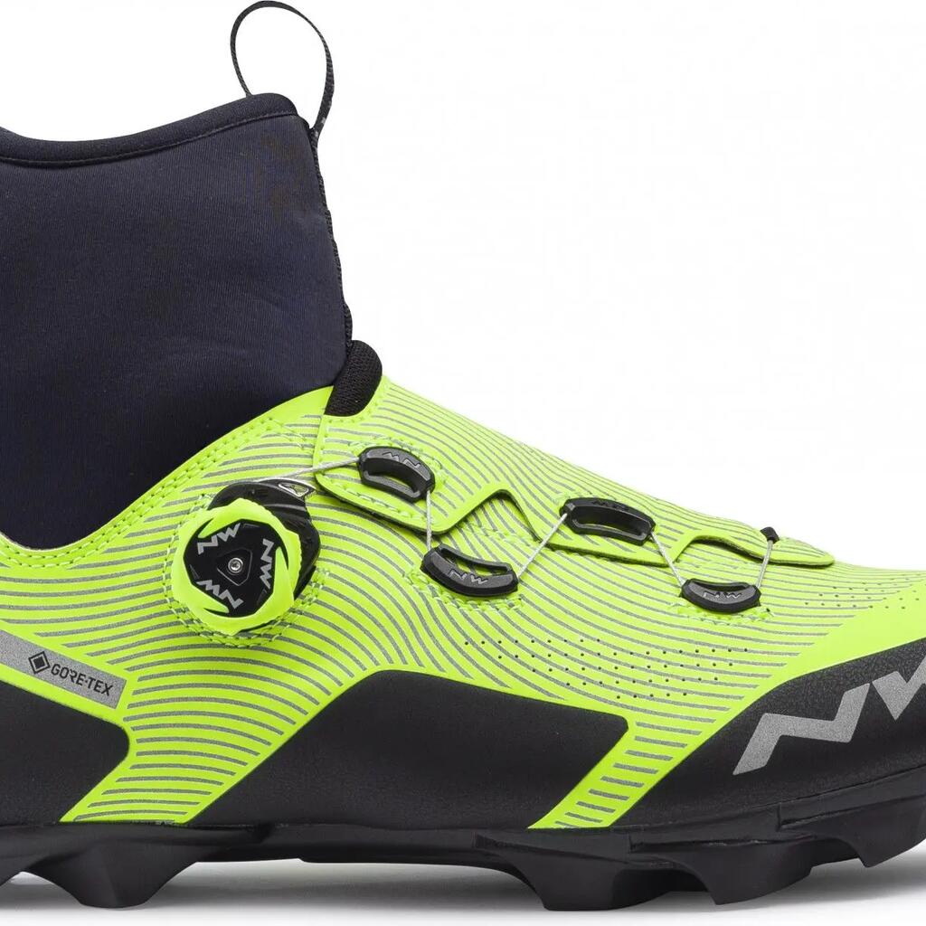 Pair of Northwave Celsius Xc Arctic Gtx Reflect Fluo Yellow MTB Shoes