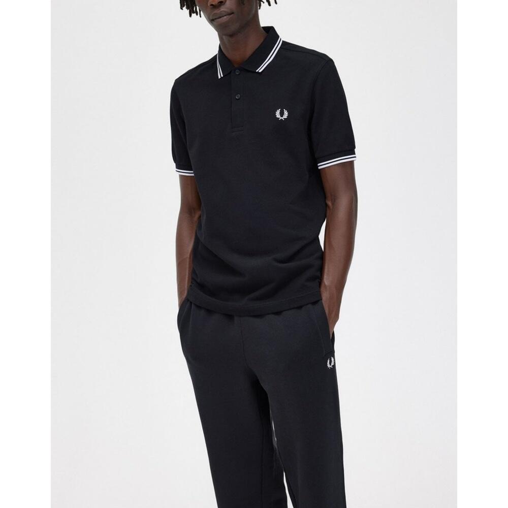 Sailing polo, shirts para Hombre Fred perry Twin tipped Negro 3/6