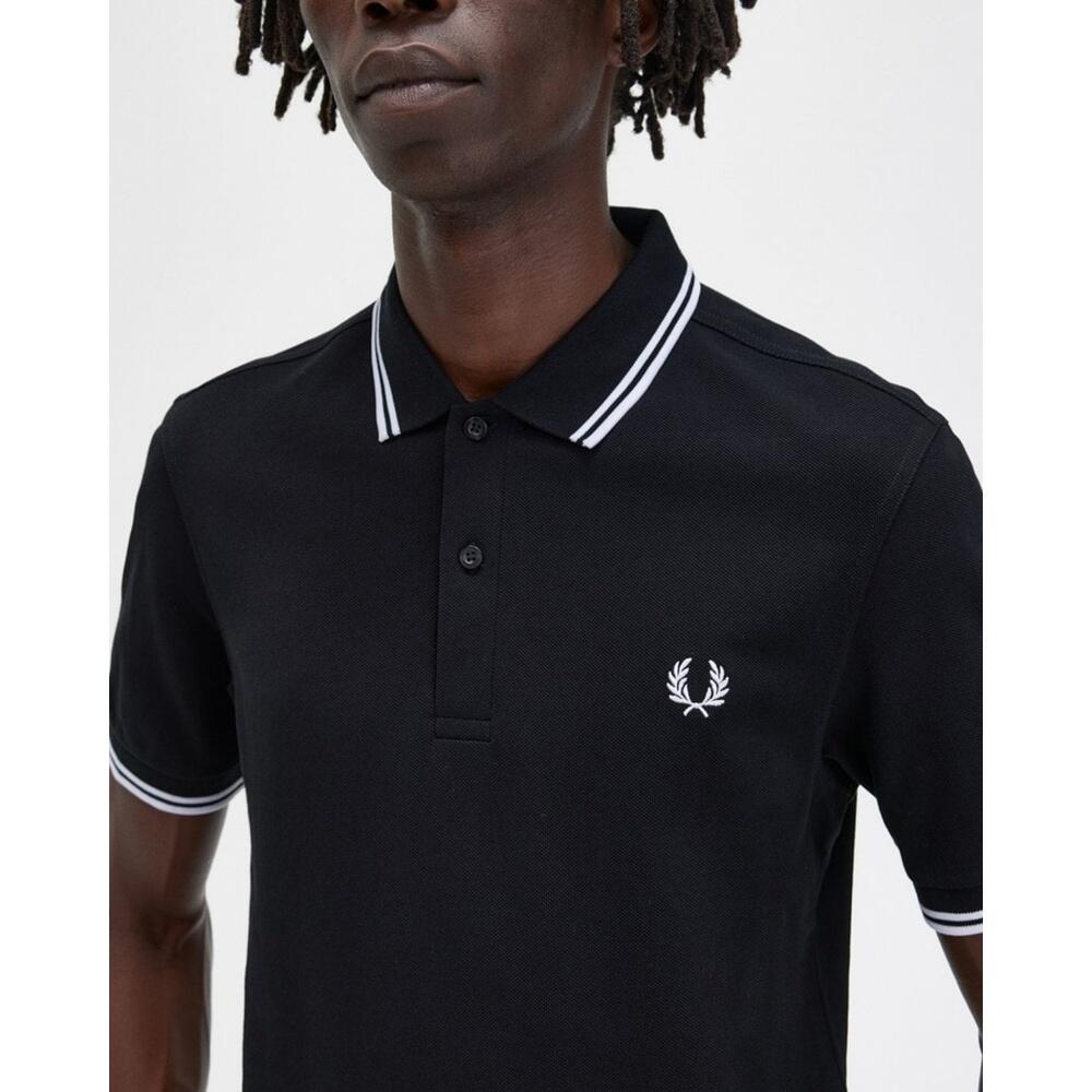 Sailing polo, shirts para Hombre Fred perry Twin tipped Negro 2/6