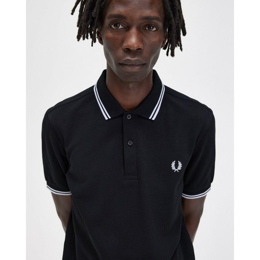 Sailing polo, shirts para Hombre Fred perry Twin tipped Negro 4/6