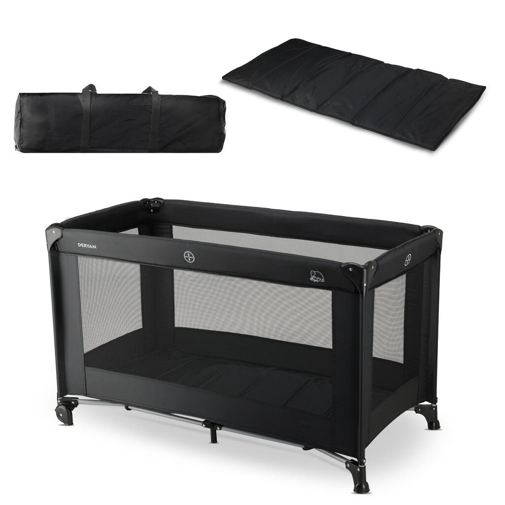 Believer Travel Cot - Babies & Children - 120x60 cm - Black