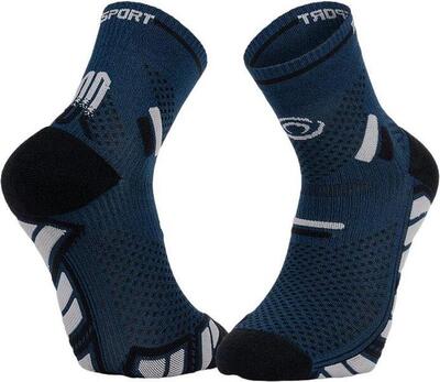 Bv sport trail ultra mid sokken blauw/grijs