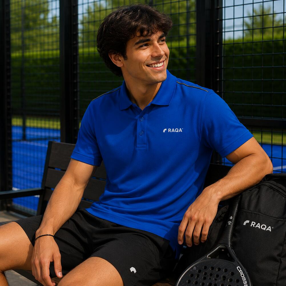 Padel polo heren donker blauw  – Raqa Performance 2/4