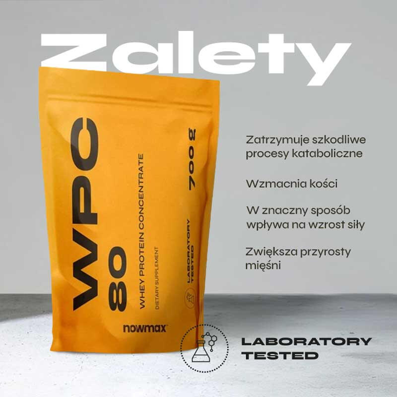 nowmax® WPC 80 Whey Protein 700 g Creme Brulle 3/3