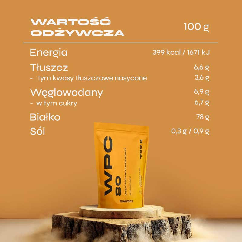 nowmax® WPC 80 Whey Protein 700 g Creme Brulle 2/3