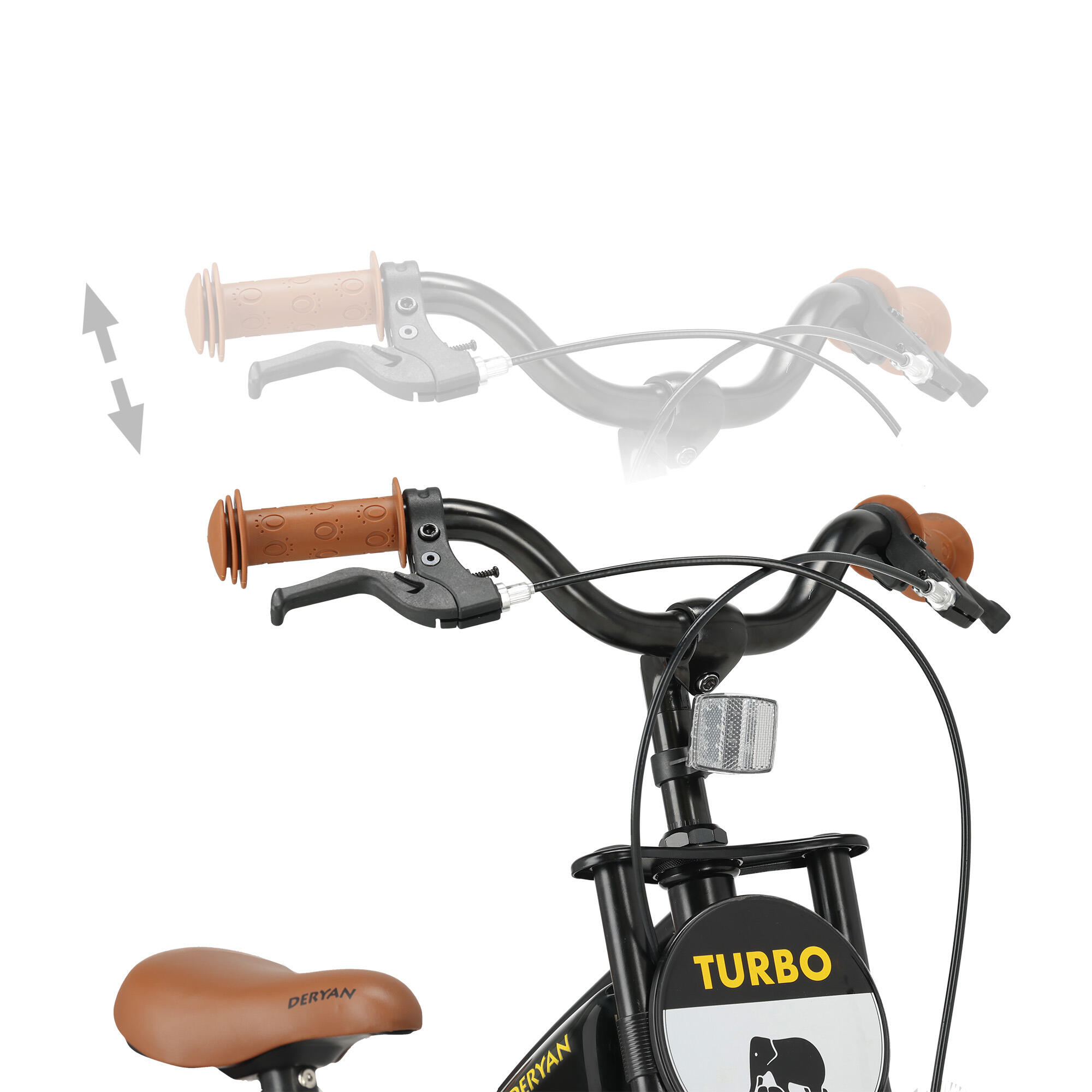 Bicicleta Infantil Deryan Turbo 3-en-1 - 14 Pulgadas - Negro 4/8