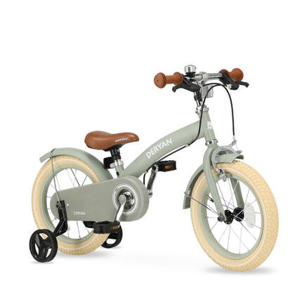 Vélo enfant 3-en-1 12 pouces - Draisienne - Avec roulettes - Vert