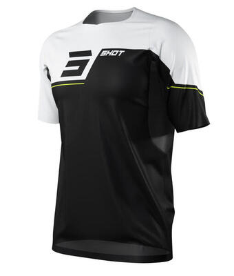 Shirt met korte mouwen shot revolt zwart/wit