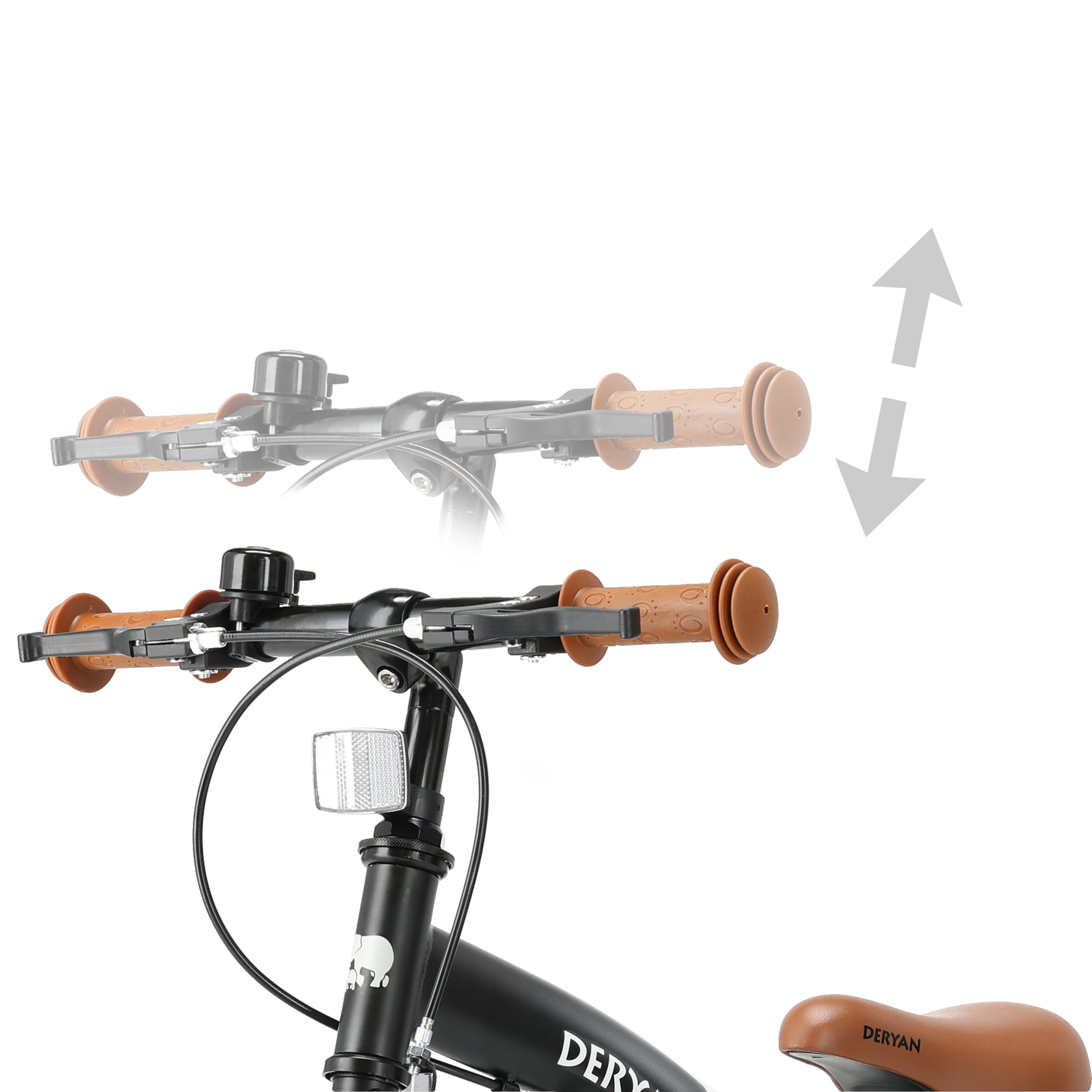 Vélo enfant 3-en-1 12 pouces - Draisienne - Avec petites roues - Noir 4/8
