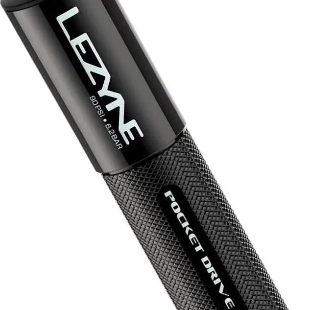 Lezyne Pocket Drive HV Hand Pump (Max 90 psi / 6.2 bar) Black
