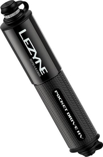 Lezyne Pocket Drive HV Handpumpe (max. 90 psi / 6,2 bar) Schwarz