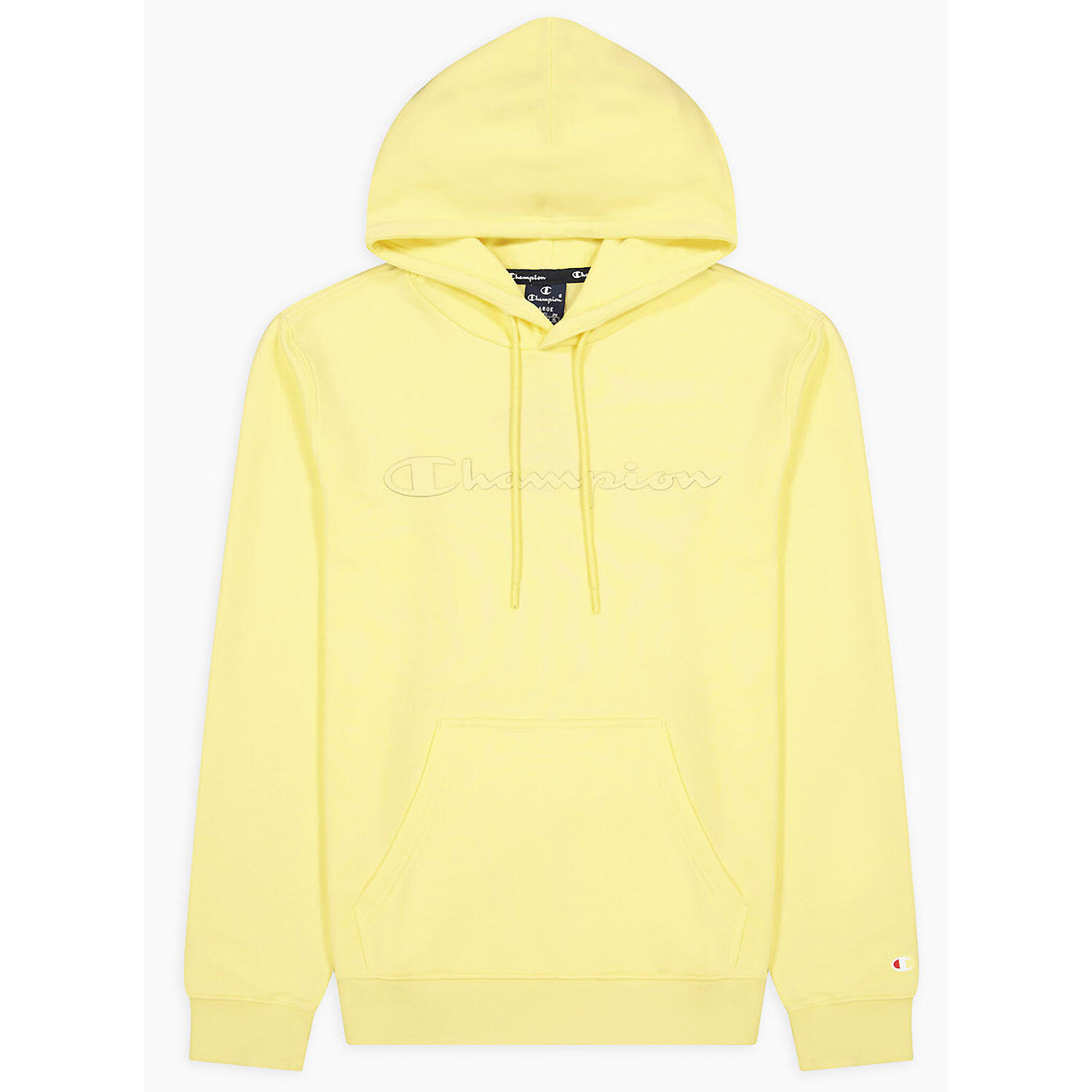 Sweat à capuche homme Champion Script Logo Hoodie M Jaune 1/2