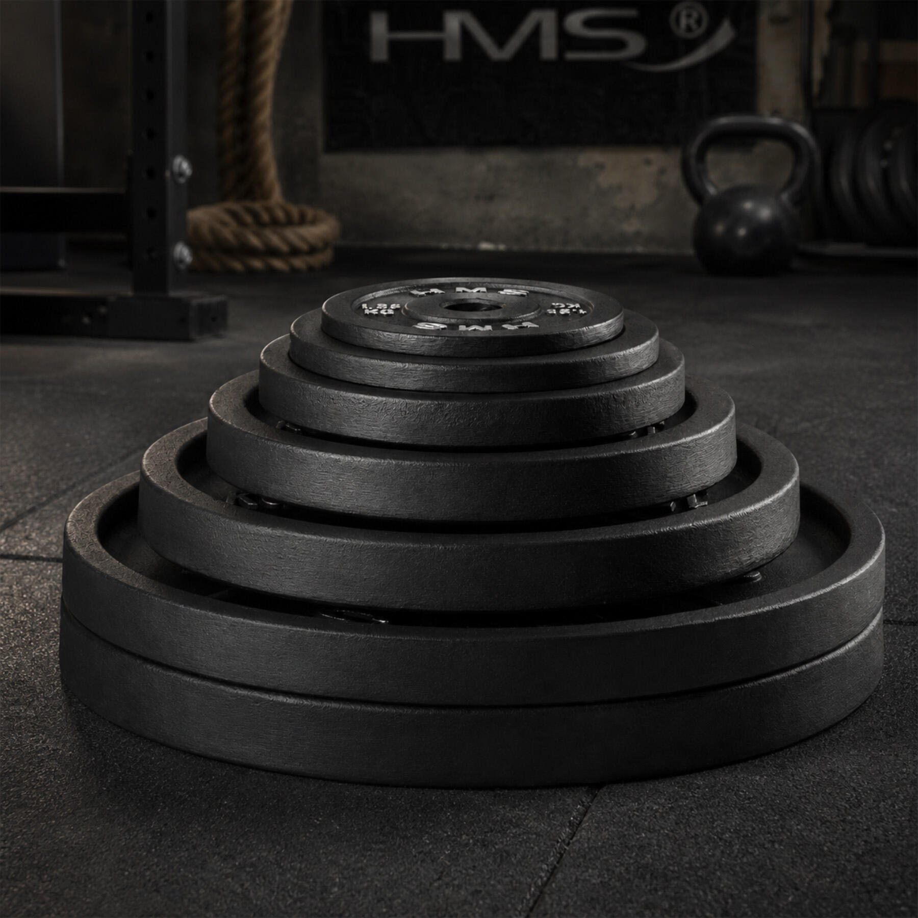 Disque en fonte pour musculation, diamètre 31 mm, HMS TCN 6/7