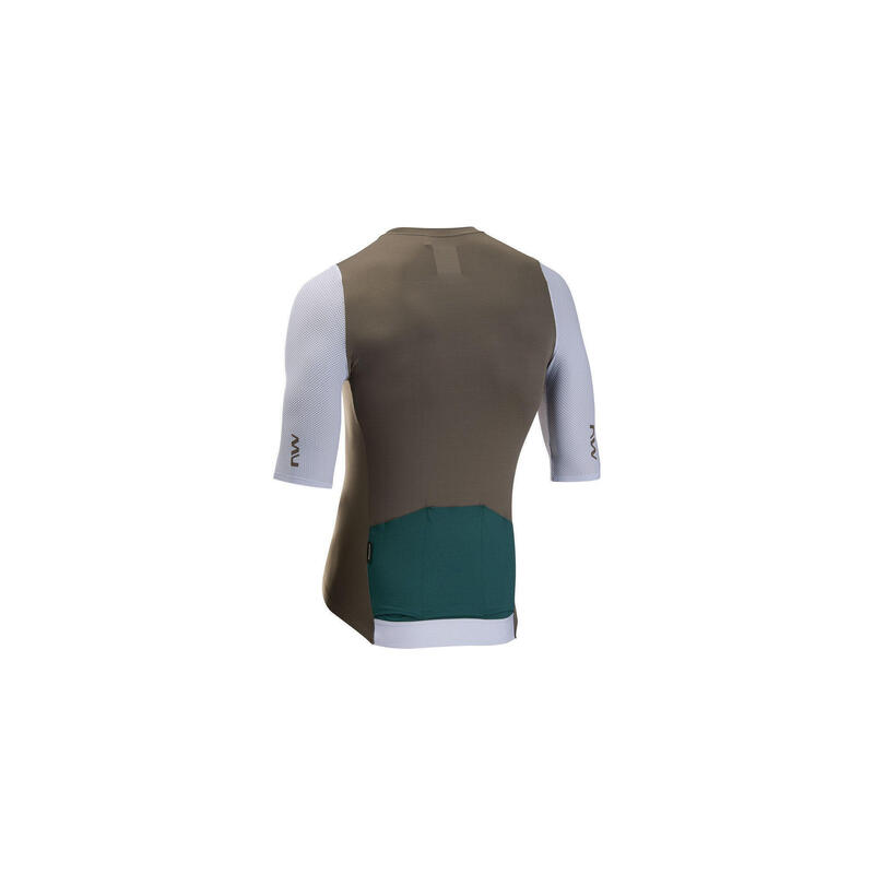 Tricou ciclism Northwave Extreme Evo - nisip/gri gheață | UPF50+