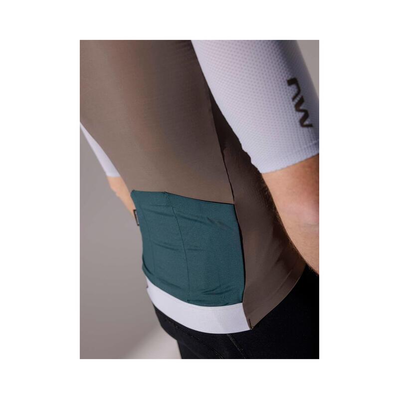 Tricou ciclism Northwave Extreme Evo - nisip/gri gheață | UPF50+