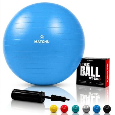 Gymbal / fitness bal / swiss ball 75cm - grijs - ø 75cm
