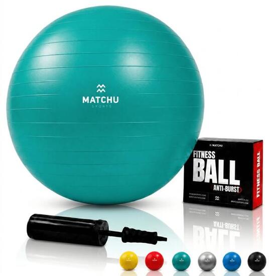 BALLON DE GYM RÉSISTANT - Swissball - 65 CM - Vert
