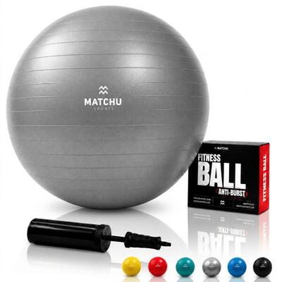 Gymbal / fitness bal / swiss ball 75cm - grijs - ø 75cm