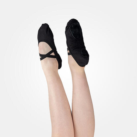 Demi-Pointes Bi-Semelle en Toile NINA