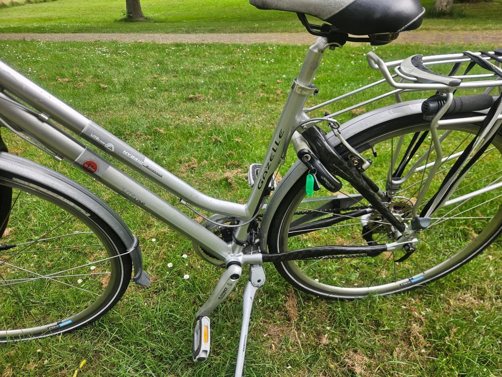 Gazelle Lite Line damesfiets 50 cm, carbon-aluminium, metaalkleur 3/7
