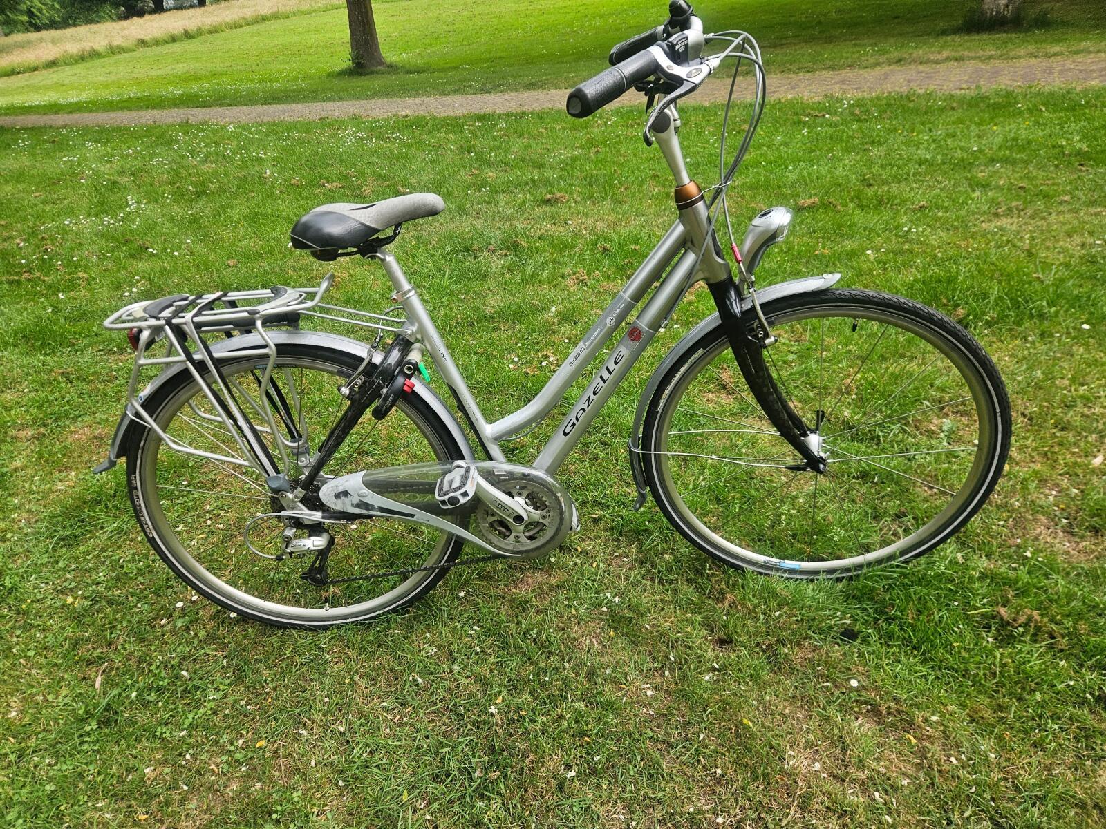 Gazelle Lite Line damesfiets 50 cm, carbon-aluminium, metaalkleur 2/7