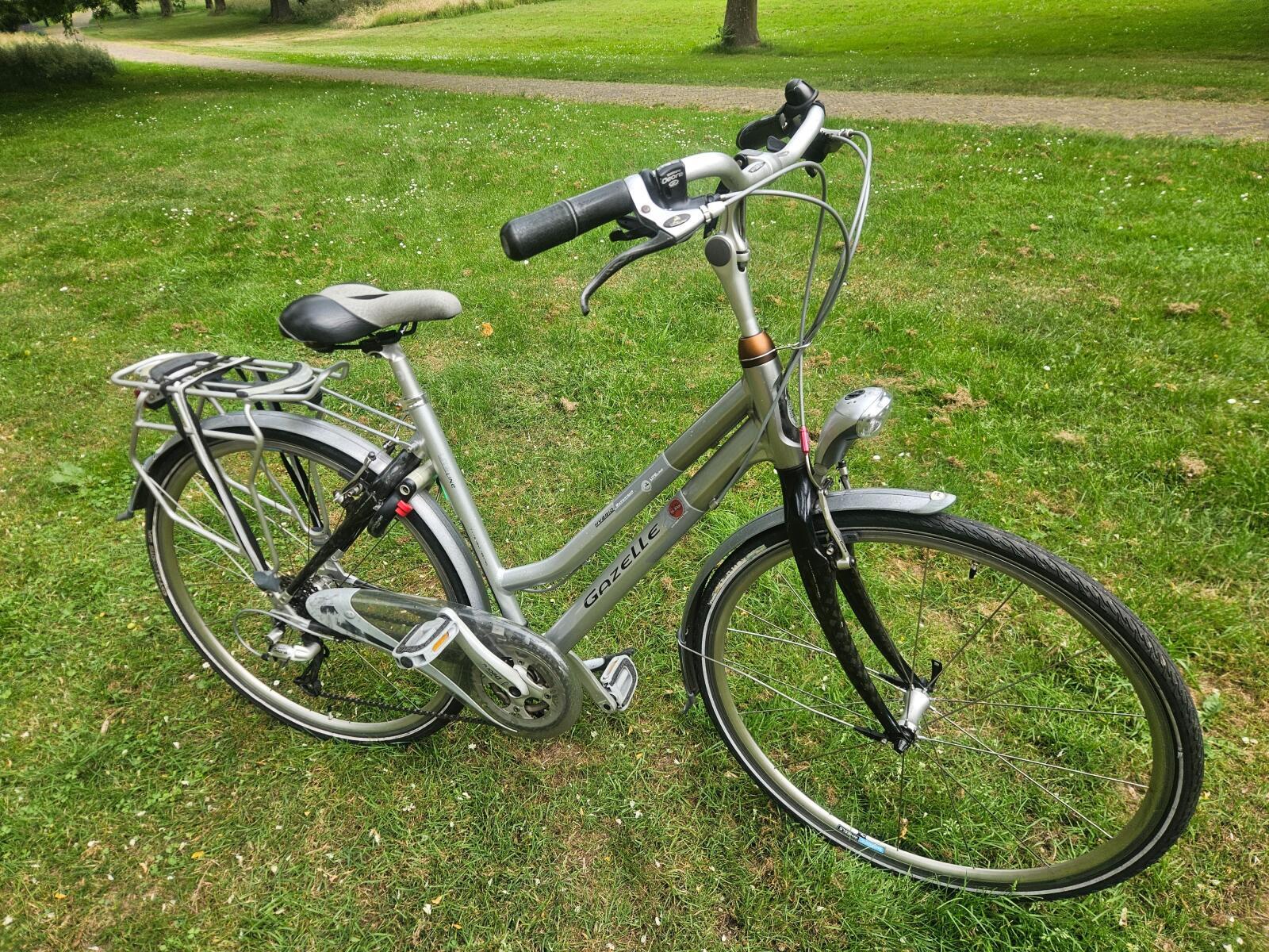 Gazelle Lite Line damesfiets 50 cm, carbon-aluminium, metaalkleur 7/7