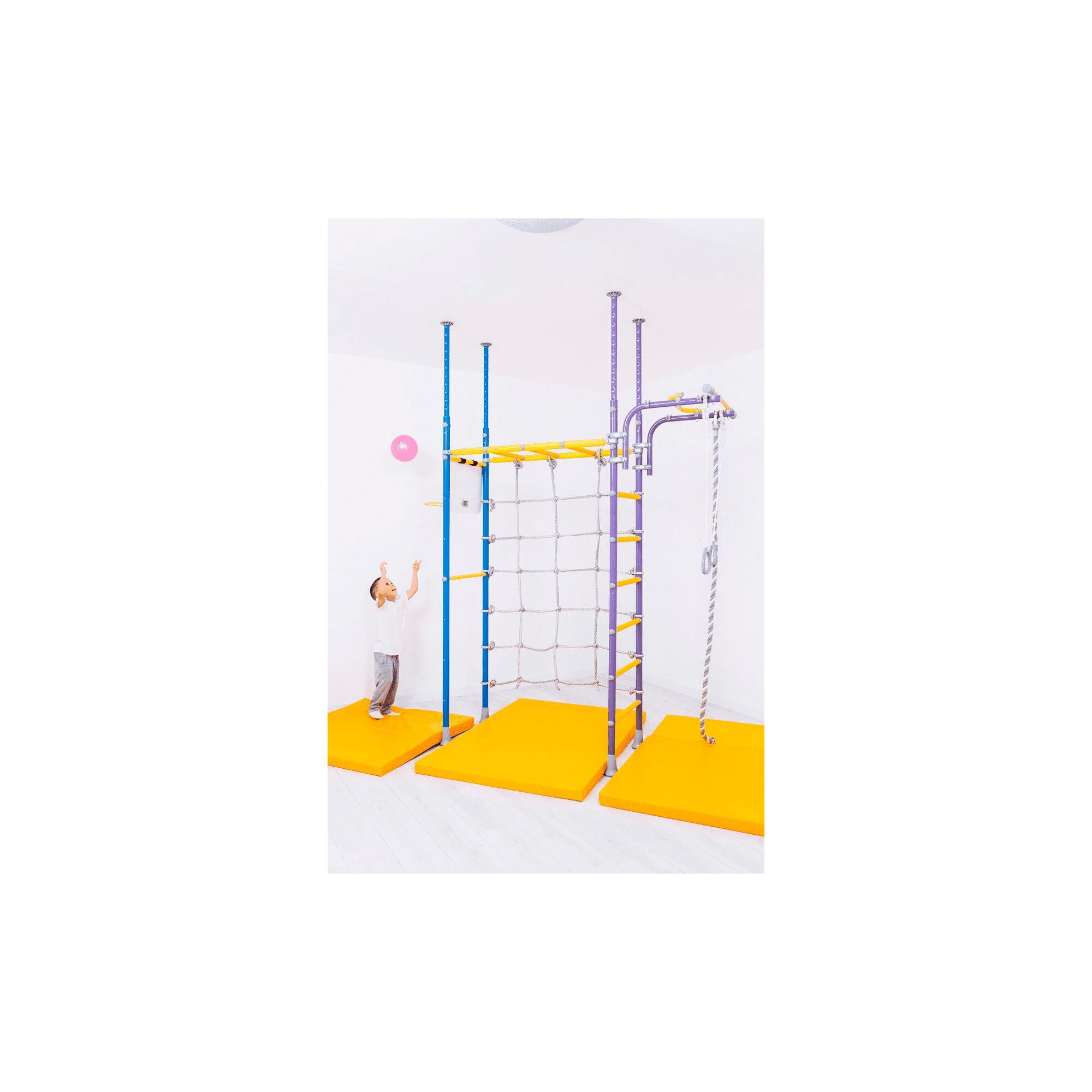 Copii Fitness Spalier Gimnastică Scară Suedeză Pegas Violet Metal Set