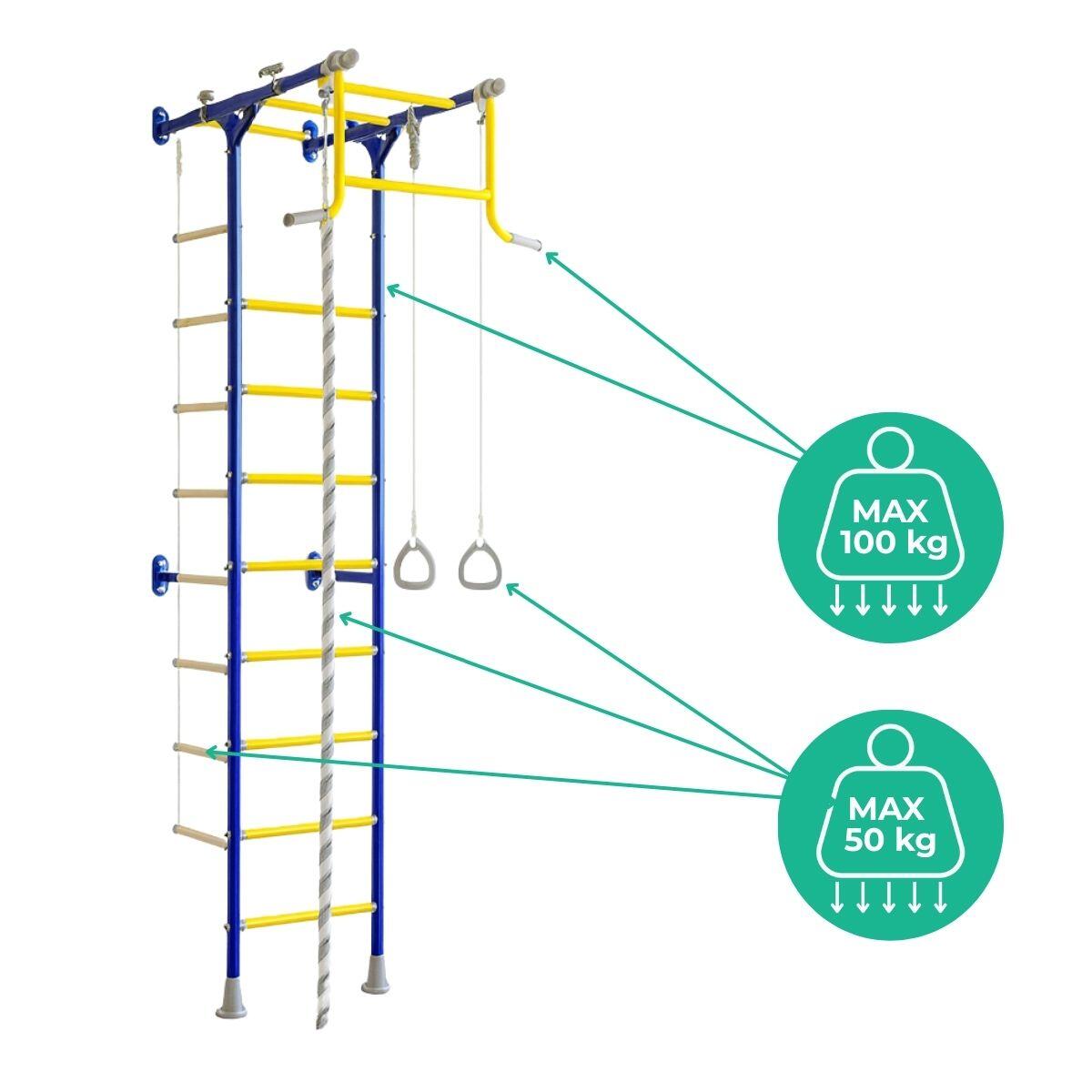 Echelle de gymnastique Comet 1 - bleu 5/7