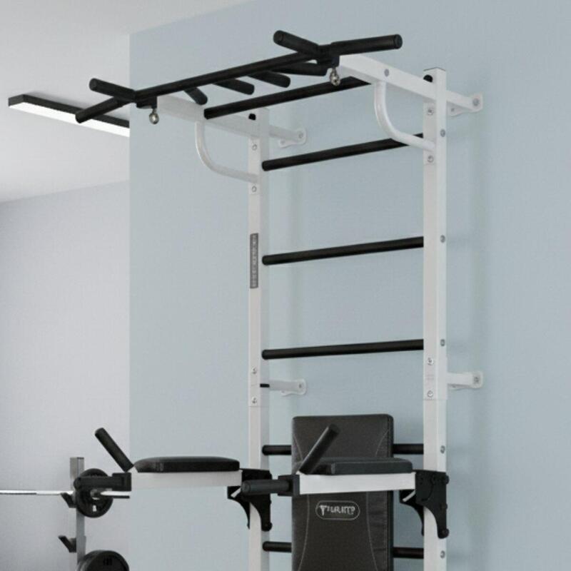 Adulți Fitness Spalier Gimnastică Bare Tracțiuni Gamma Workout Grand Alb