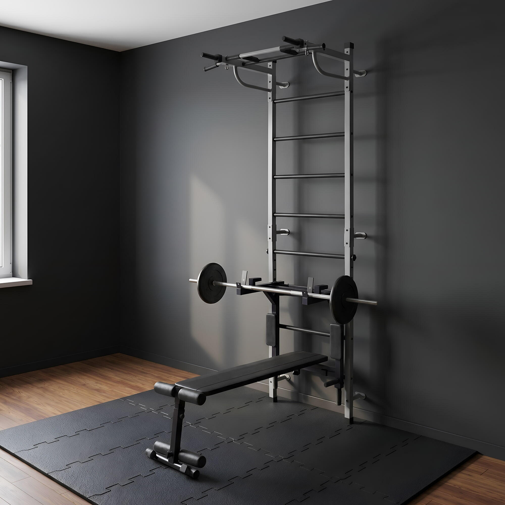 Échelle de gymnastique Kraft Light - argent 6/7