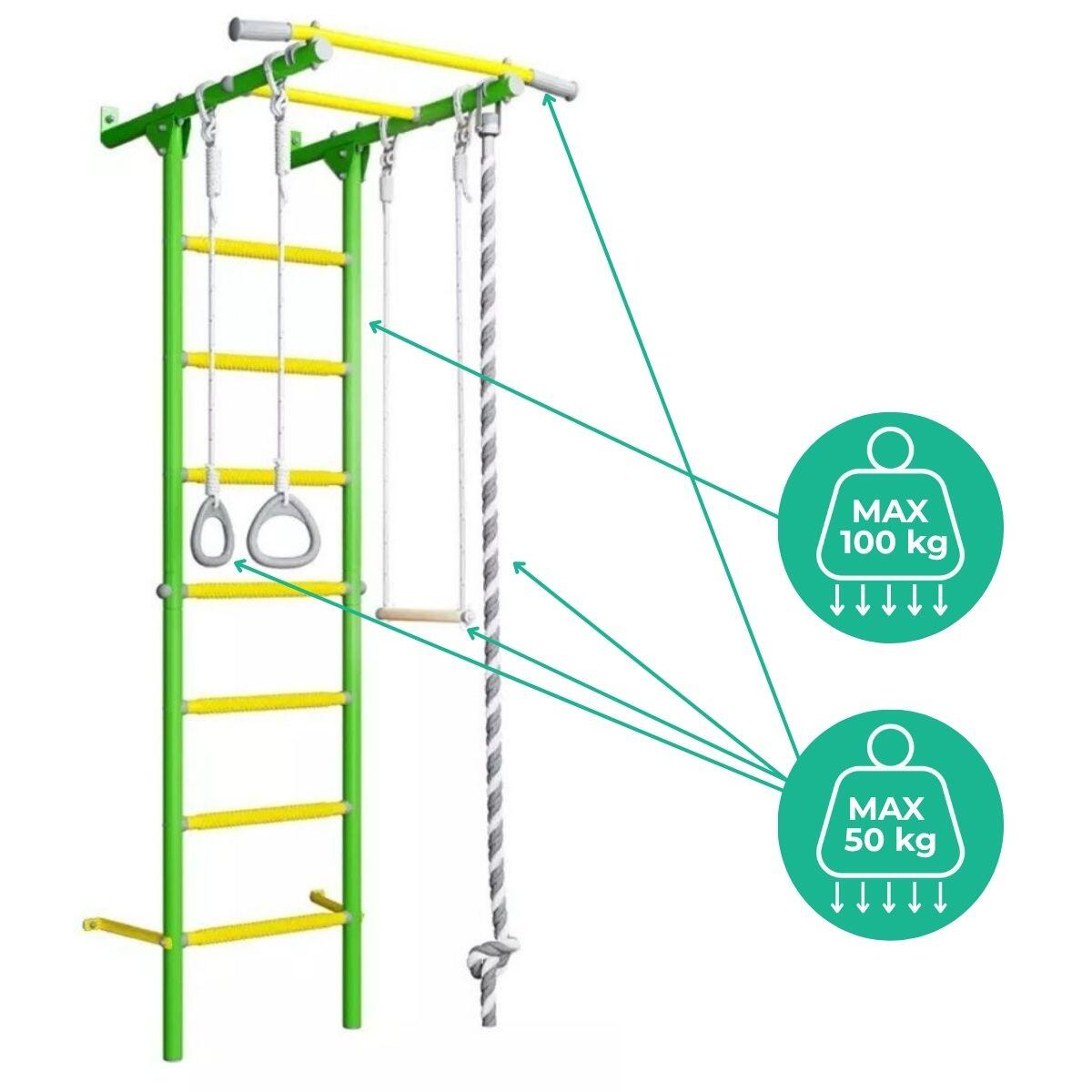 Échelle de gymnastique Comet Next 6 vert 5/7