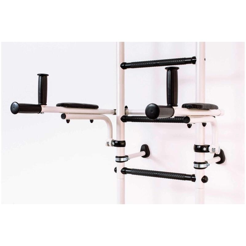 Adolescenți Fitness Spalier Gimnastică Bare Dips Teenager Plus Alb Negru