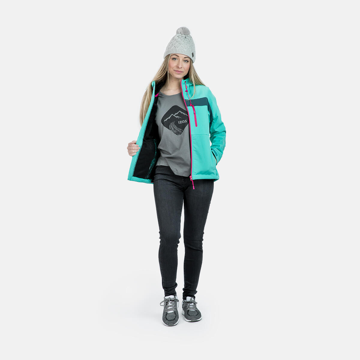 Veste de randonnée femme Izas Inatye 3/5