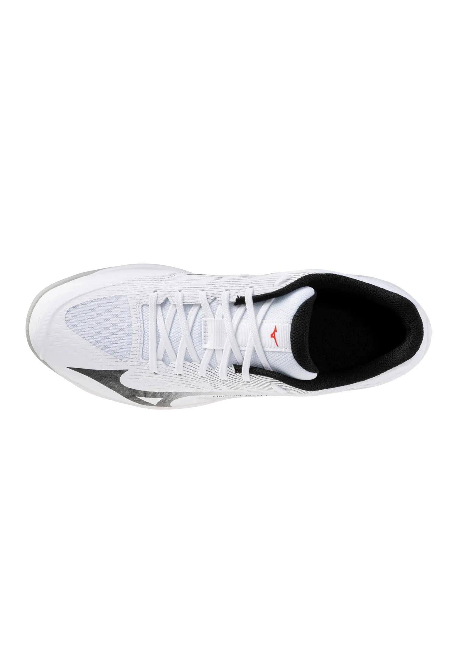Mizuno Unisex LIGHTNING SELECT Volleyball Sneaker V1GA267059 White Black  Red 4/15