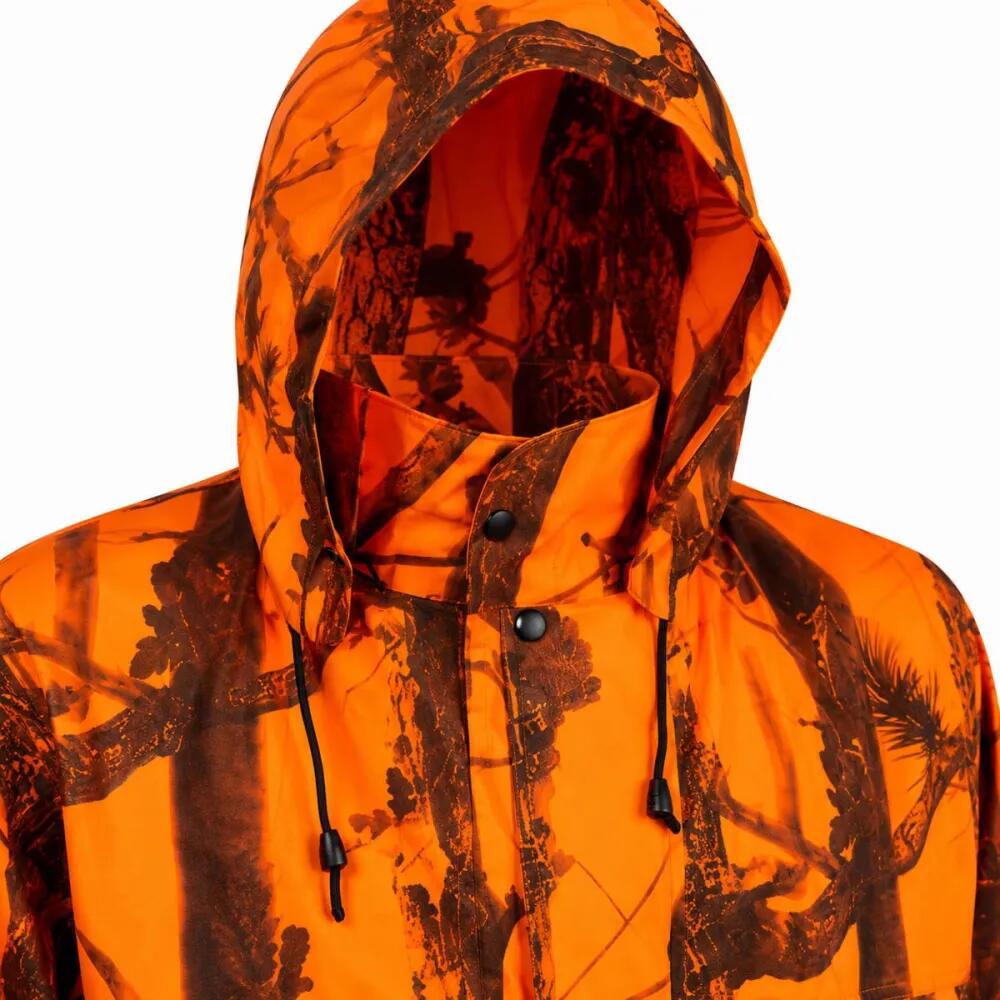 Manteau imperméable long polyuréthane orange camo blaze M à 4XL 3/5