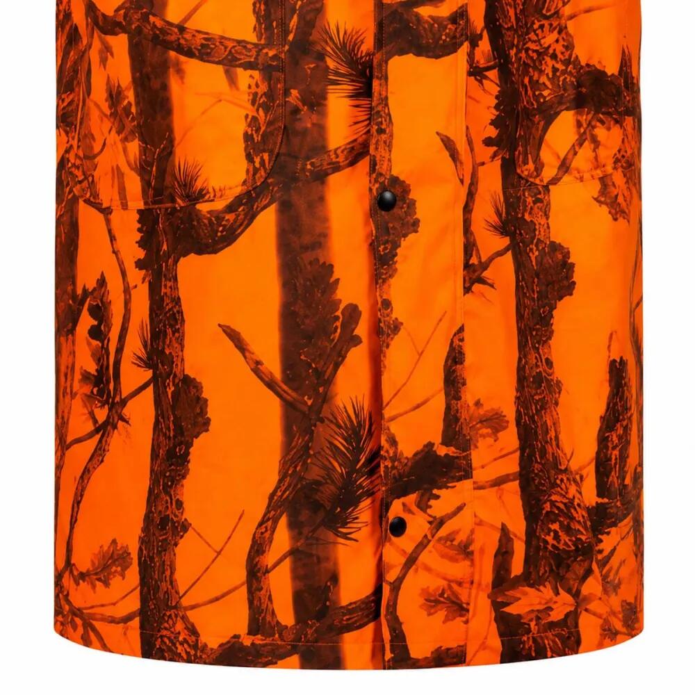 Manteau imperméable long polyuréthane orange camo blaze M à 4XL 5/5