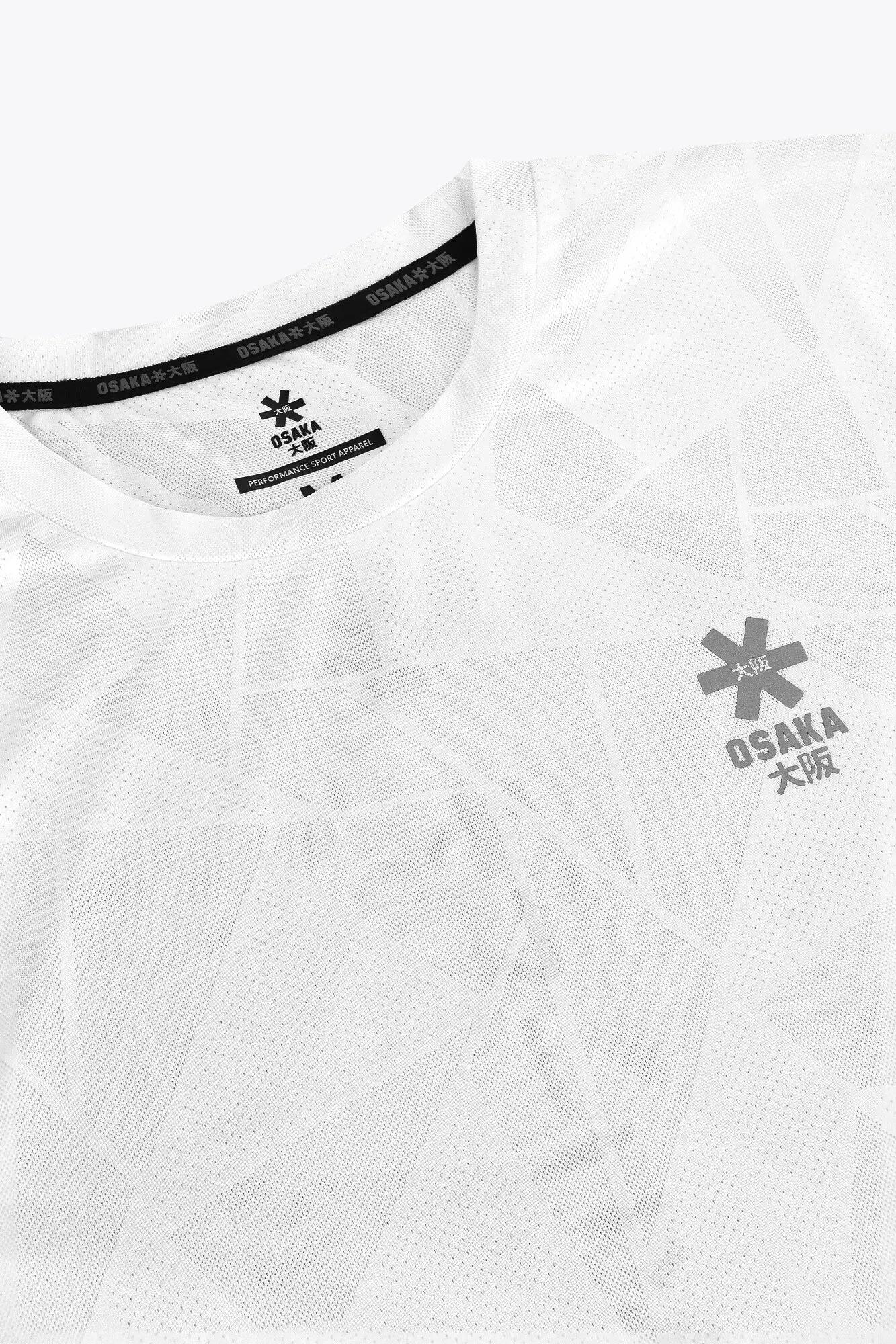 Camiseta de entrenamiento Osaka para hombre, de malla, blanca 4/4