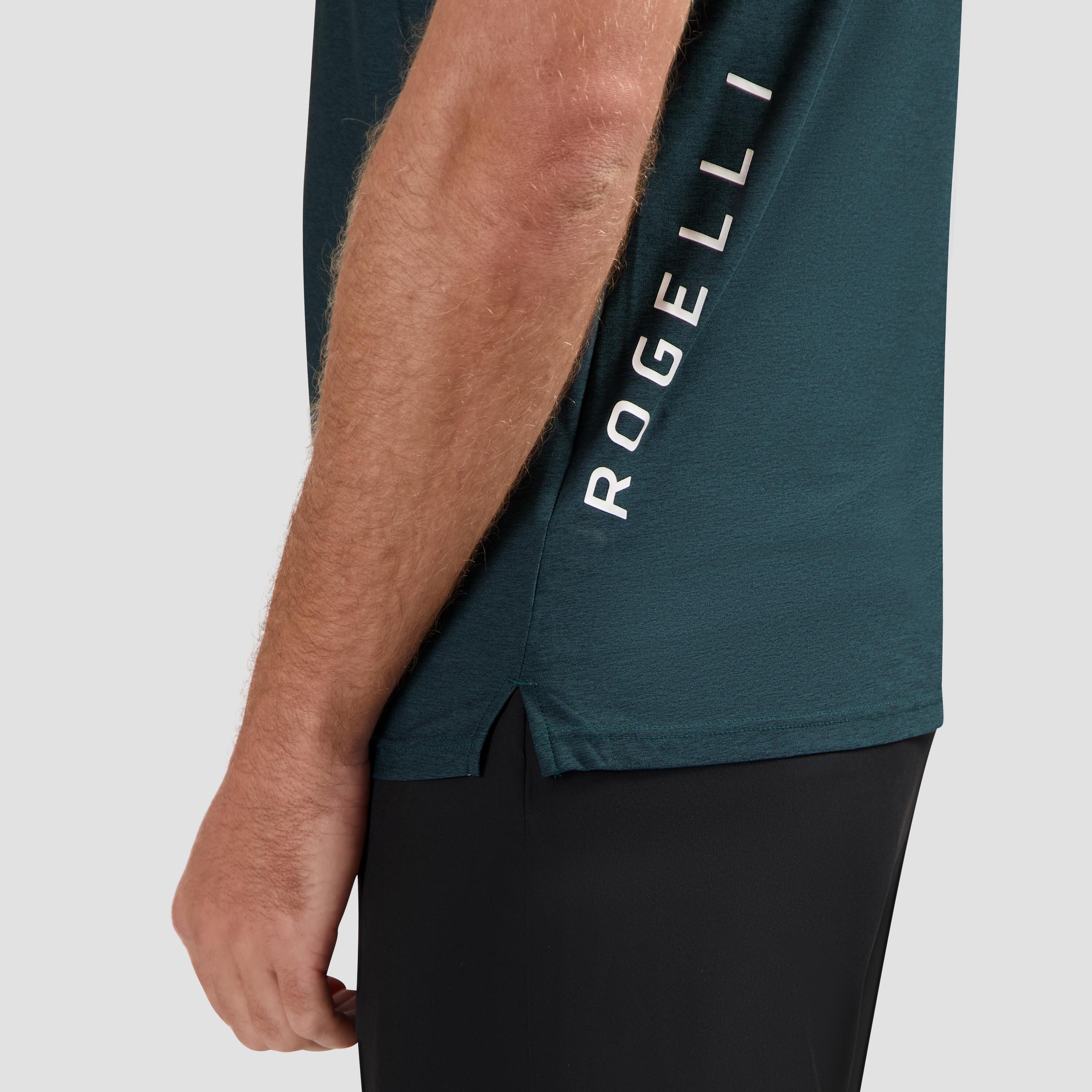 Hardloopshirt Ademend Sportshirt Korte Mouwen Heren Essential 6/7