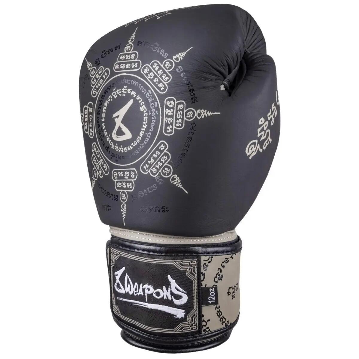 Guantoni da boxe 8 WEAPONS Yant – Nero/Sabbia – 12 oz 4/7