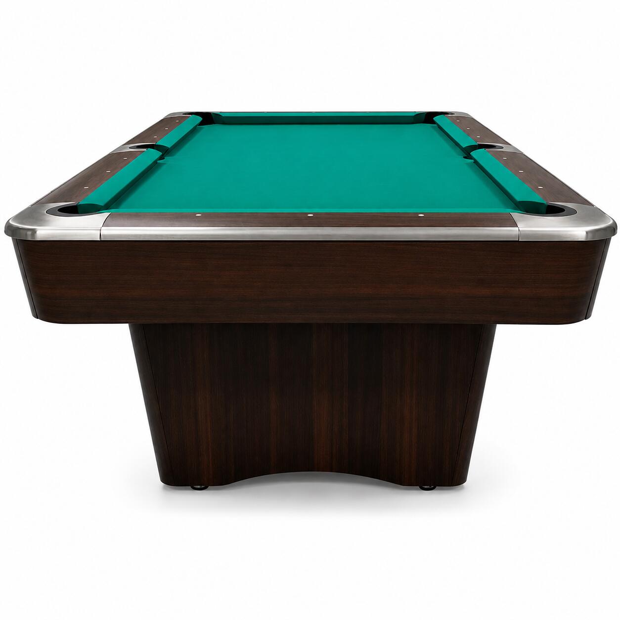 Tavolo da biliardo pool John West Nightshade 8ft con ardesia marrone 2/7