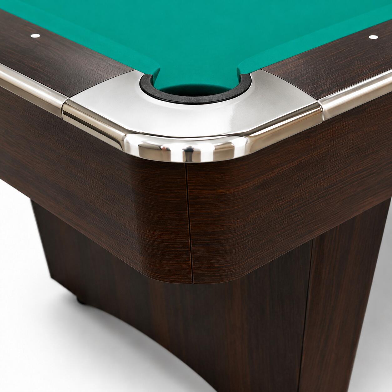 Tavolo da biliardo pool John West Nightshade 8ft con ardesia marrone 4/7